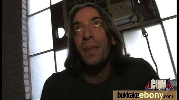 Ebony babe sucks too many white cocks 19