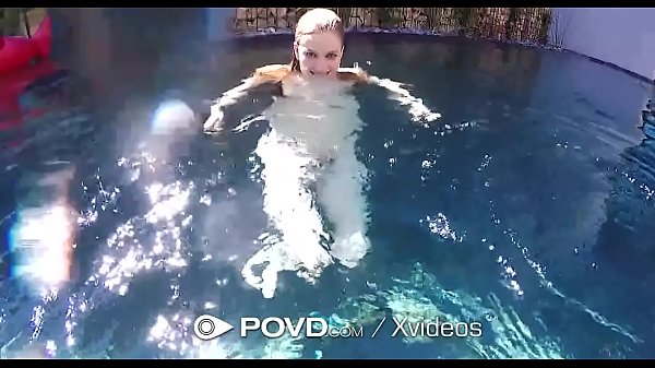 POVD Outdoor pool FUCK with TASTY mouth creampie