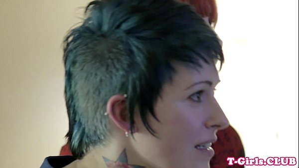 Download Video - Inked transgirl straponfucked by redhead babe