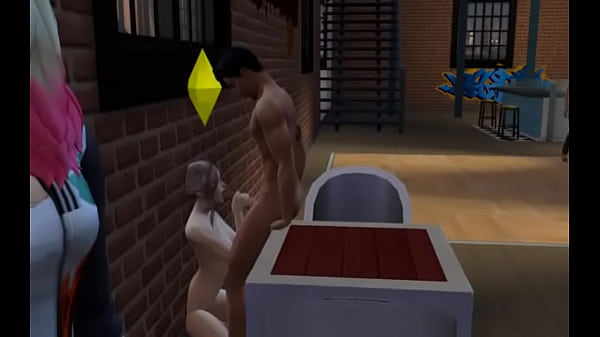 Sims Blowjob in a club
