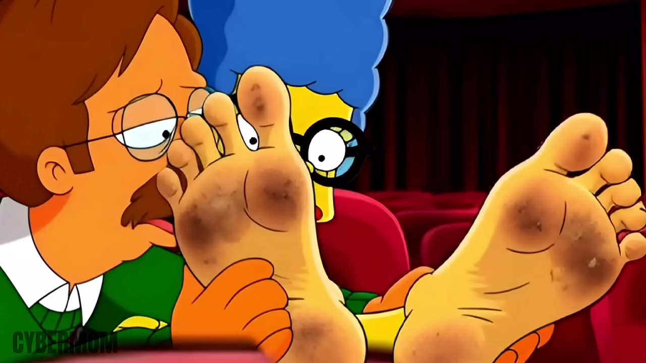 The Dirty Wrinkled Soles Of Marge Simpson'_s Feet. Tarantino Parody