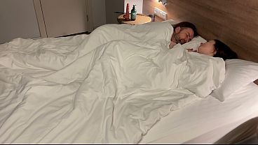 One Hotel Bed with My Step Sister... Accidental DP, Creampie & Gaping Squirting Flood. Full 28 Min Extended Uncut