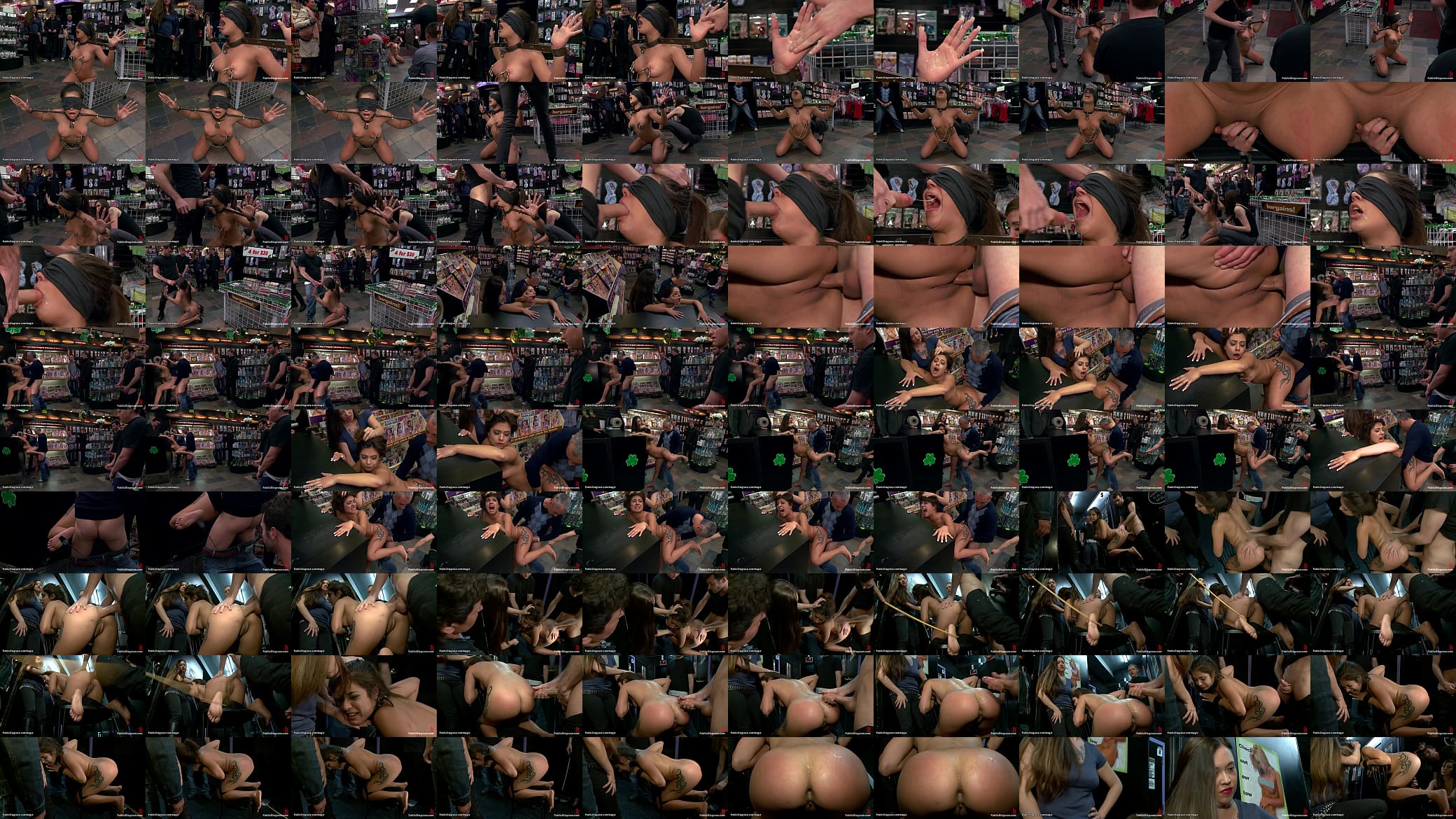 Blindfolded Latina fucked in public 预览图