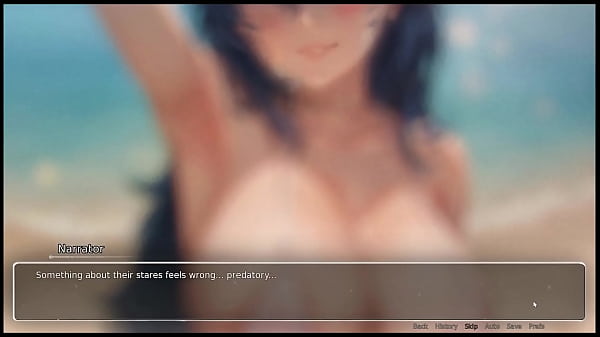 Bluring the walls [ ROMANCE Hentai Game ] Ep.6 wet dreams with HORNY CROWD on the BEACH !