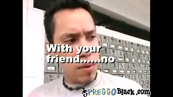 Download Video - Pregnant black chick filled with two white boners