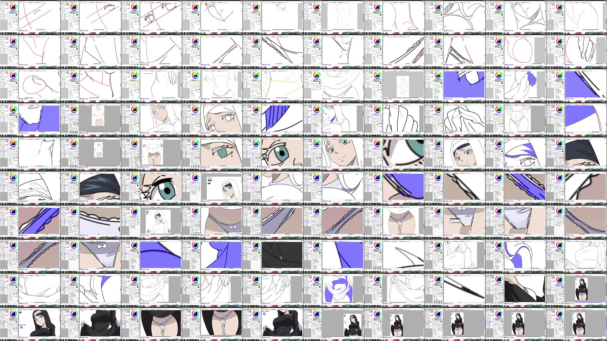 Drawing Ecchi Upskirt Panties (Black Clover) - Repost 预览图
