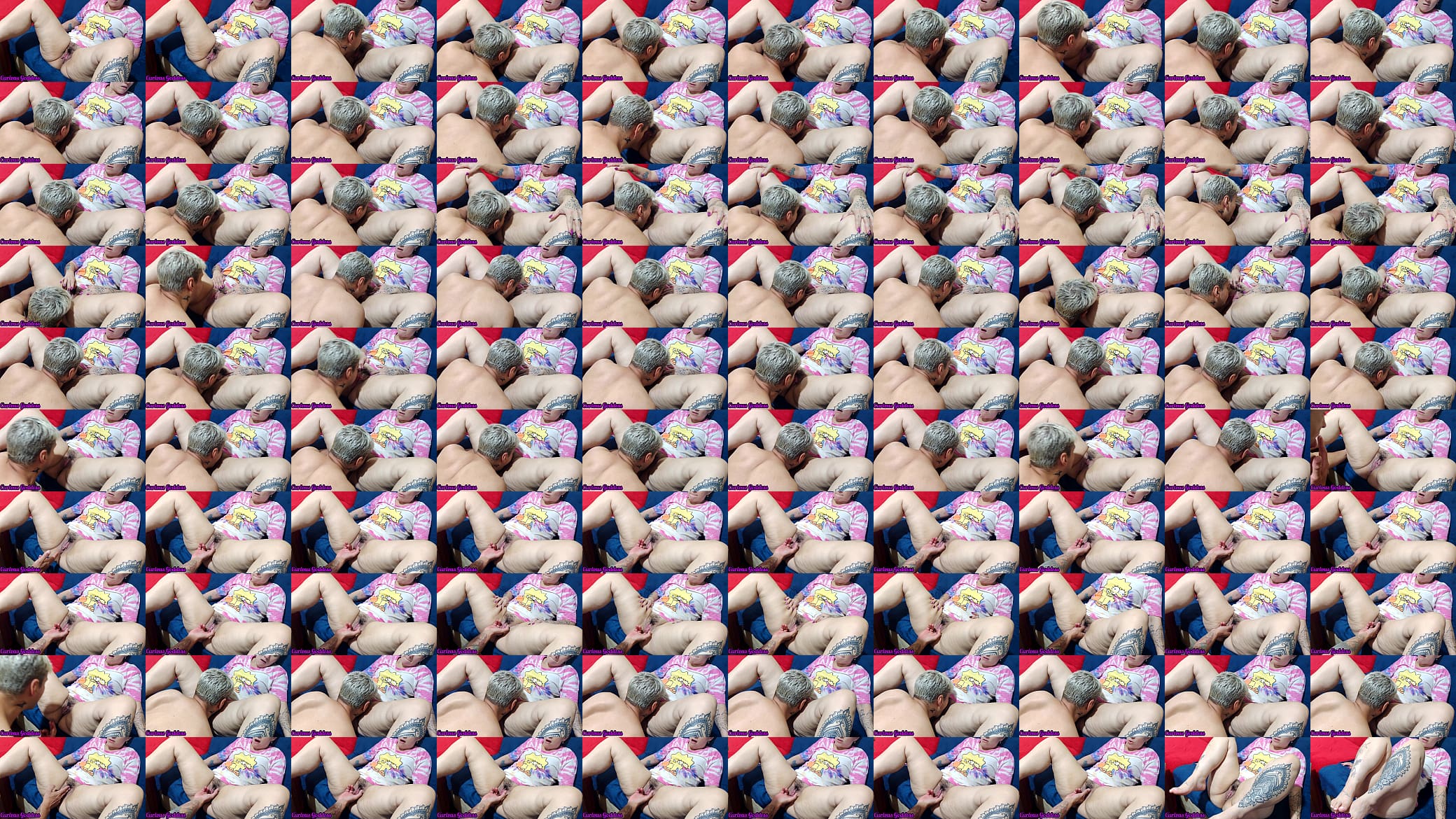 Curious Goddess - licking hairy pussy hot Brunete milf 预览图