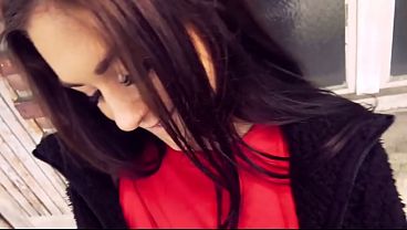 Super Risky & Naughty Car Sex: Hot Brunette Babe
