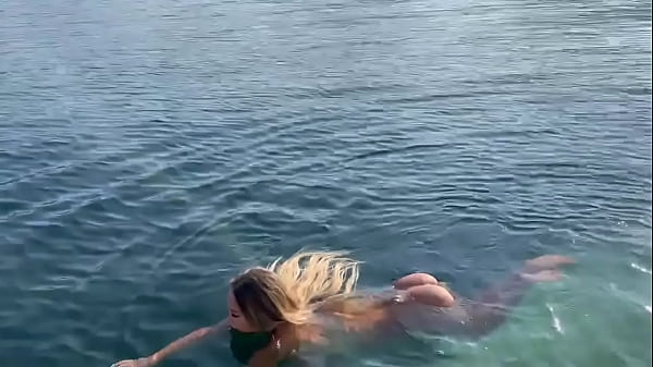 Monika Fox Morning Swimming Naked In The Bay