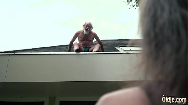 grandpa fucks 18 year old girl moans with pleasure and swallows