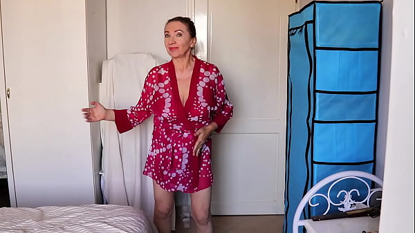 Red Lace Temptation &mdash; A Mature Seductive Dance And Masturbation