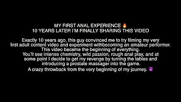 FIRST ANAL EXPERIENCE OF A MARRIED SLUT. VINTAGE! MANY YEARS AGO. PROSTATE PLAY FOR HIM