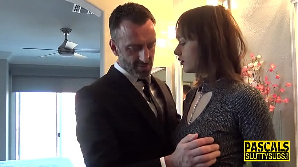 Dominated glam babe gets eaten out