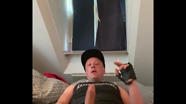 Download Video - Morning jerking off and cumshot while smoking