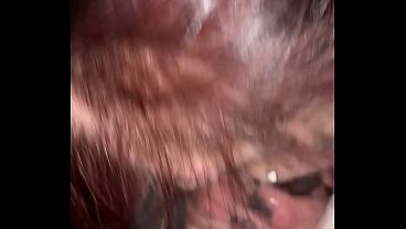 Tattoo slut gets freaky in the parking lot