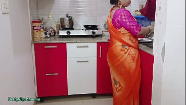 XXX Indian Homemade kitchen sex Desi Bhabhi Fucked hard with big dick
