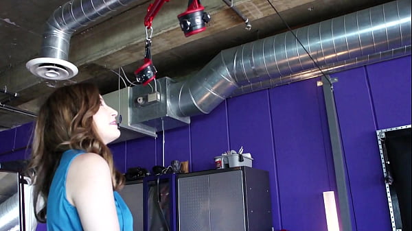 Nina Hartley catches Charli Piper poking around looking cute and curious in her bondage dungeon