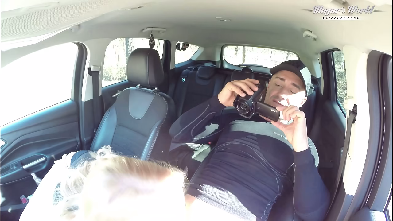 Behind The Scenes Of Sharon White anal fucked and creampied in the forest