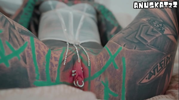 anuskatzz - Heavily Ink'd TEEN Self fucking Big Toy