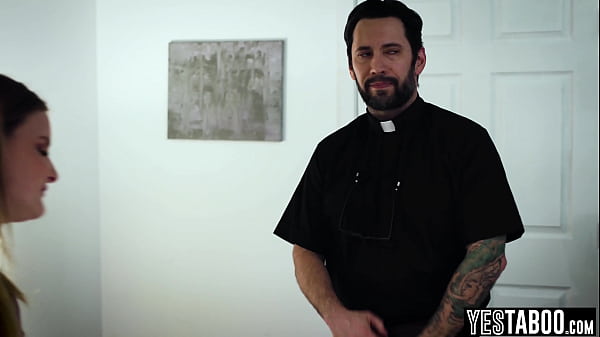 Download Video - Horny mature priest gives in to temptation of big ass chubby teen