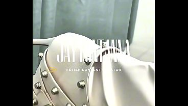 High Heels, Chain Harness & JayFontanna’s Mouth Full of Thick Cock