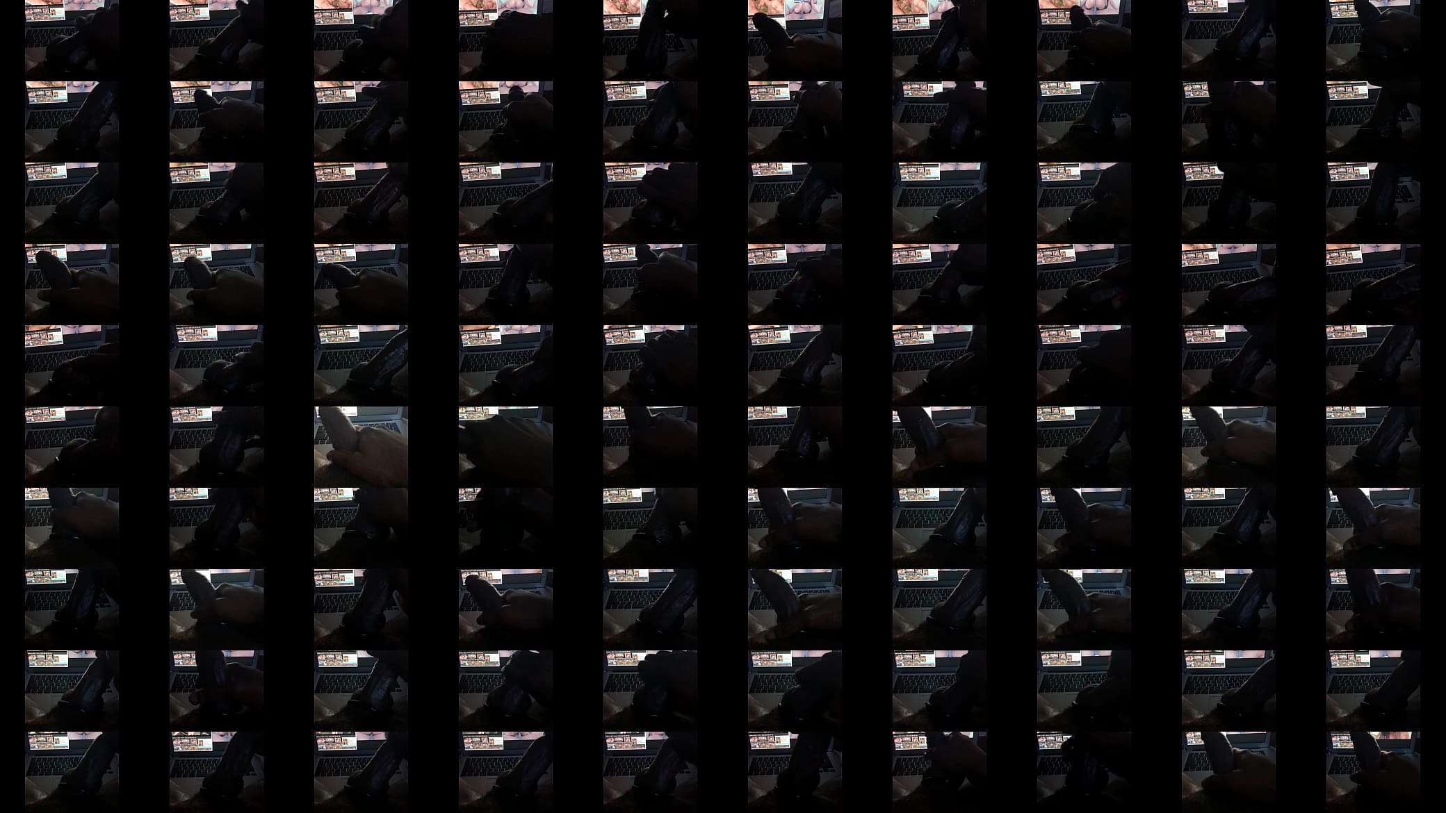 Stroking my dick to some split screen porn, the best of both worlds #Bi 预览图