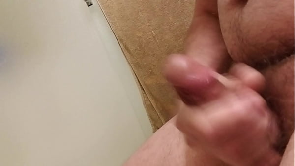 Rubbing one out in the bathroom