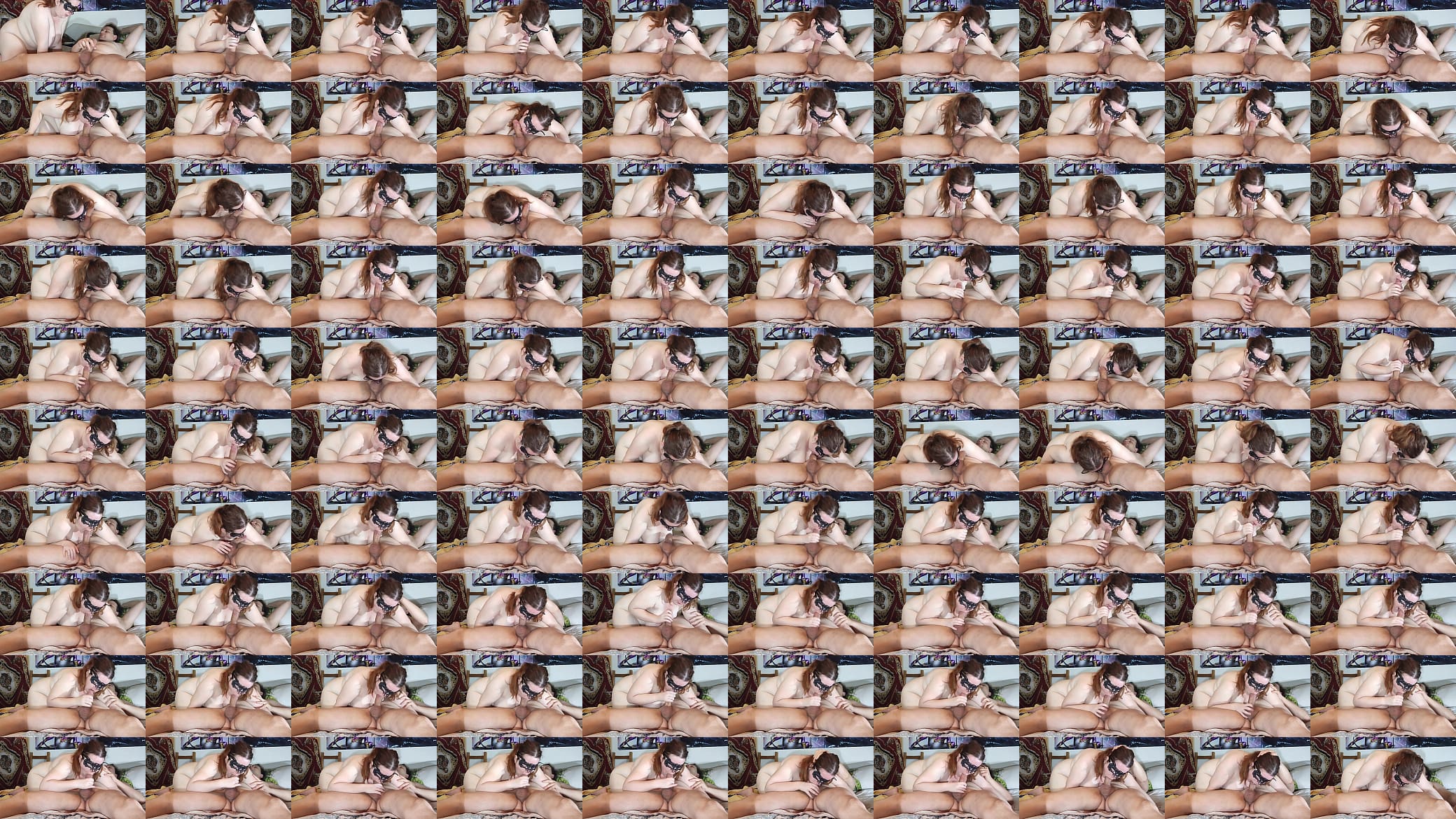 Busty slave girl happily suck my dick &amp; swallow all the cum HD FULL 预览图