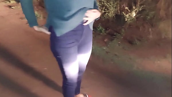 I fuck a milf on the road creampie surprise