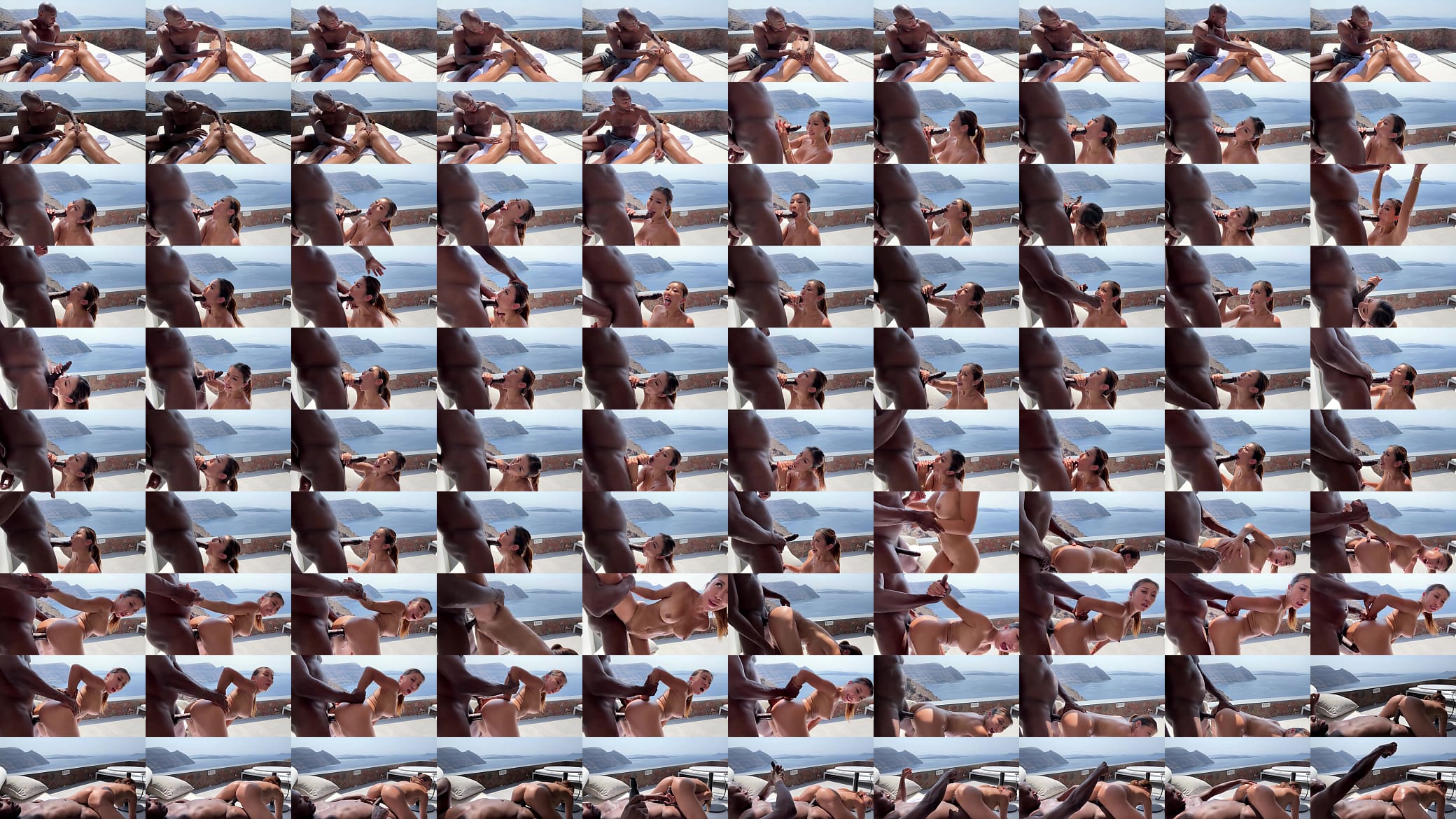Asian Nicole Doshi Fucked on Balcony in Greece by BBC 预览图