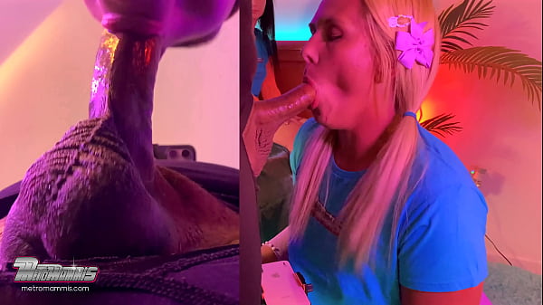 Camilla teaches her sis how to fuck her own throat ?