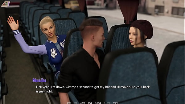 Taboo University #58 - Hot Emo Girl Gives Me A Handjob Inside A Public Bus - 3D Porn Games