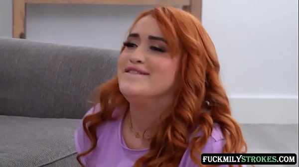 Hot and horny stepdaughter sucks her stepdad's cock and then gets fucked alongside her stepmom by the man of the house's big cock.