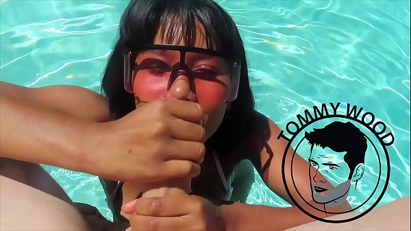 HOT EMMY DEMURE sucking big cock then get huge load on her FACE -rough BJ -teaser