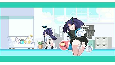 Blue Archive Hayase Yuuka Having Sex with a sensei