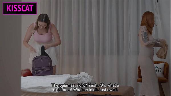 Hotel Bed Gets Wild When Stepmom And Sis Take Turns On Stepson