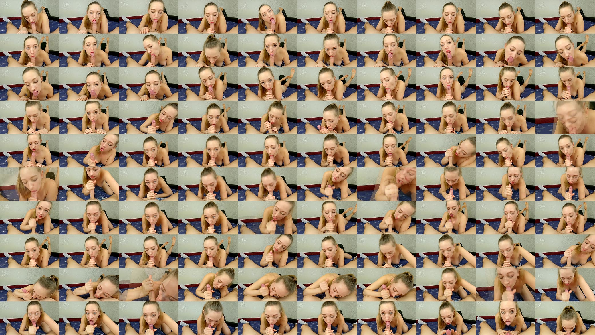 Sexy Russian girl suck dick like wild! She need my cum her mouth! POV feet view blowjob Active homemade porn video by Nata Sweet 预览图