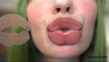 Cute elf girl kisses you with plump sweety lips