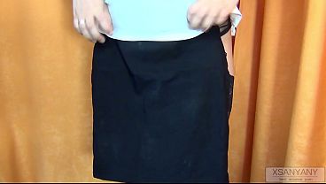 PUBLIC HANDJOB CUM ON PUSSY TO A STRANGER IN THE DRESSING ROOM IN STOCKING- XSANYANY