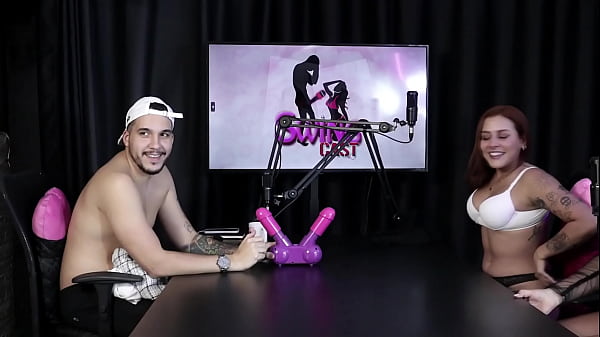 Naughty hottie gets naked showing off her delicious pussy after the handjob game - Bia Ruyva & Jack Por (SHEER/RED)