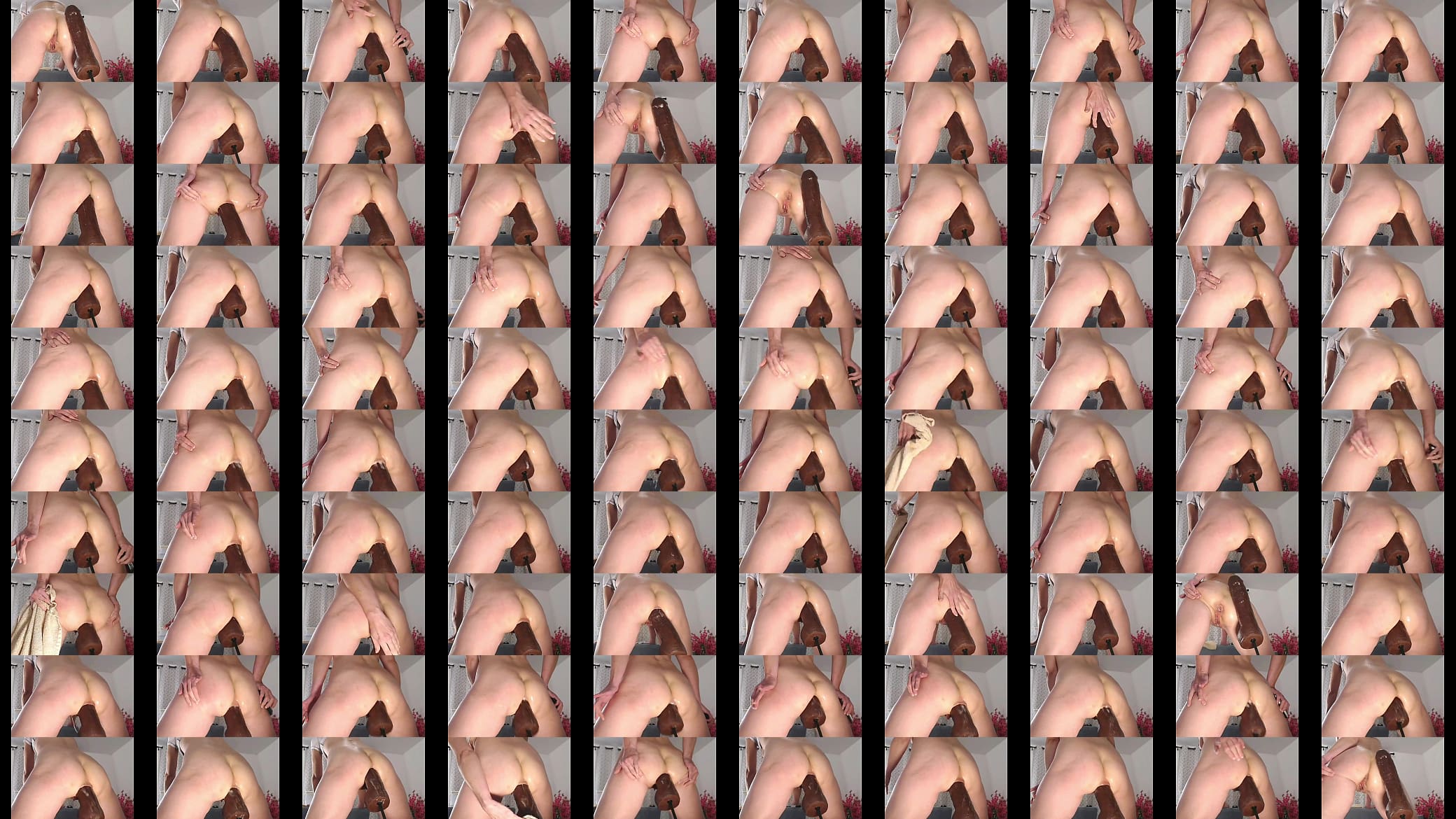 Oh God that fucking machine destroys my ass and I squirt like waterfall 预览图