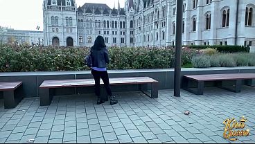 Lusty Kira Queen Treats A Tourist To A Naughty Restroom Encounter!