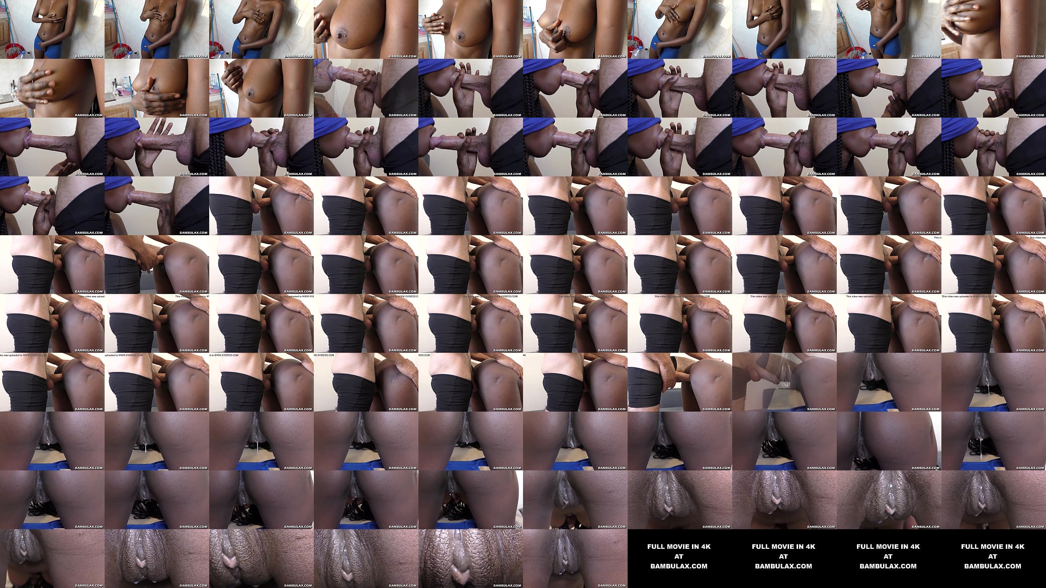 Young ebony butt doggystyle internal cumshot 预览图