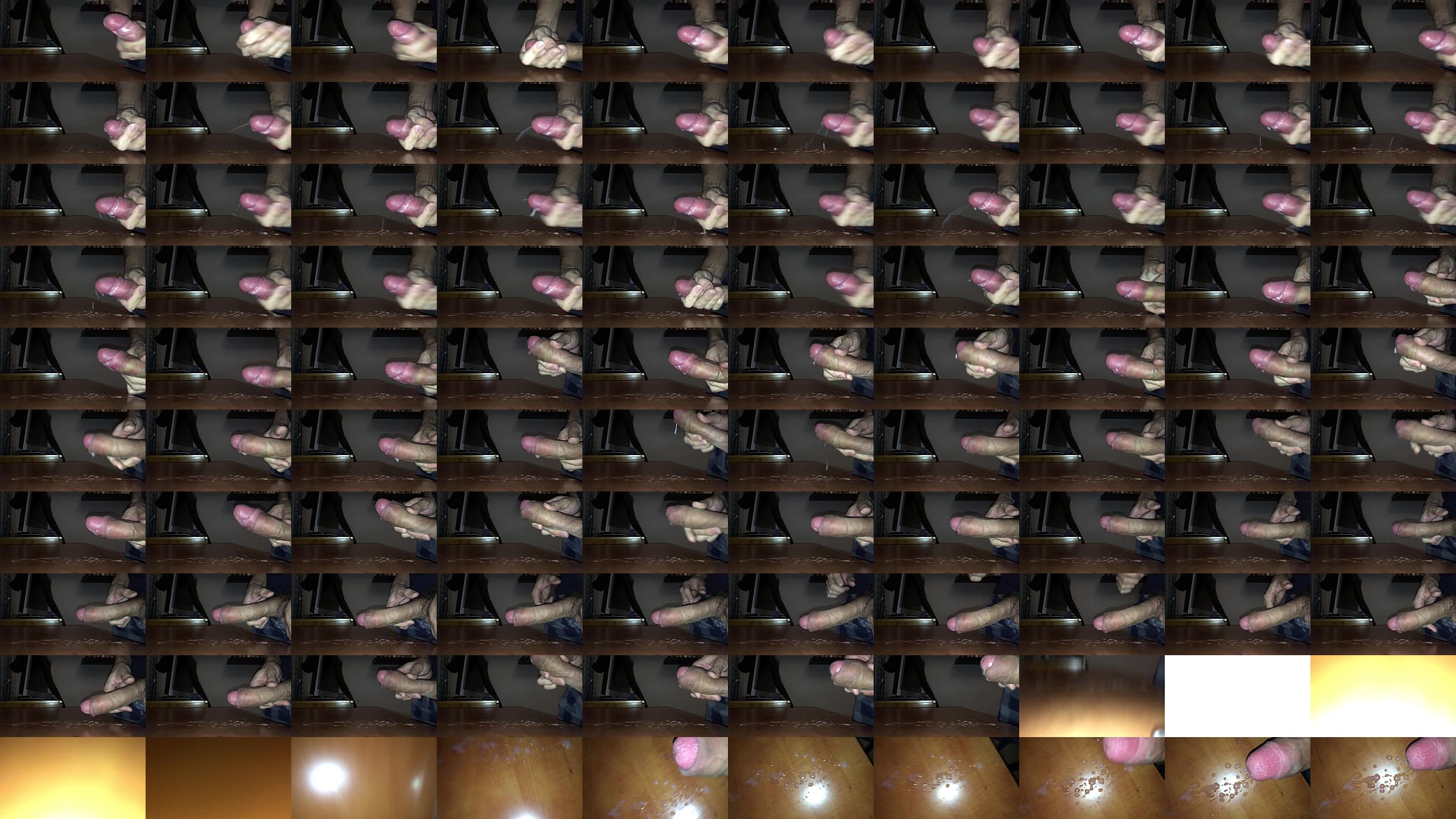 Multiple spurts cumshot on desk 预览图