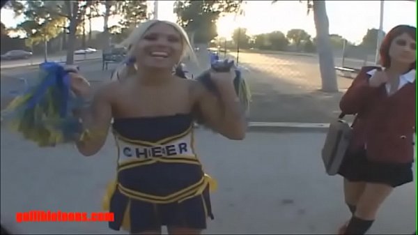 Gullibleteens.com icecream truck cheerleader share cock cream pussy
