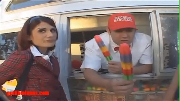 Gullibleteens.com icecream truck cheerleader share cock cream pussy