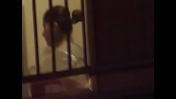 Hot girl from my neighborhood changing clothes by the widow