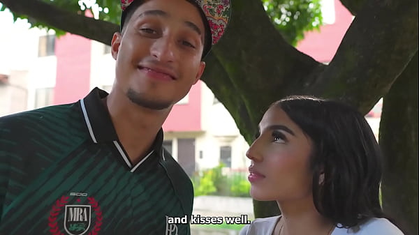 Download Video - Big cock Latino guy fucks a very hot petite girl he meets in an outdoor place