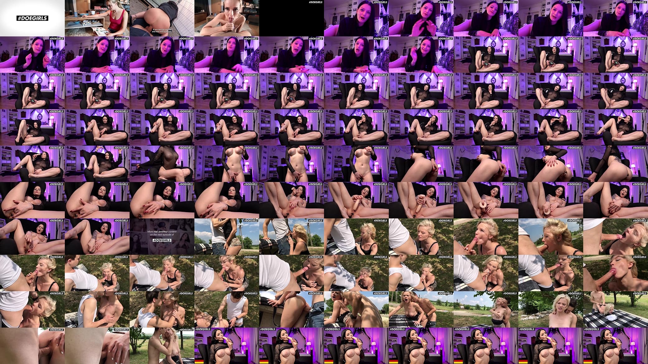 DOEGIRLS - Alissa Noir - Busty German Babe Homemade Hot Solo During Quarantine 预览图