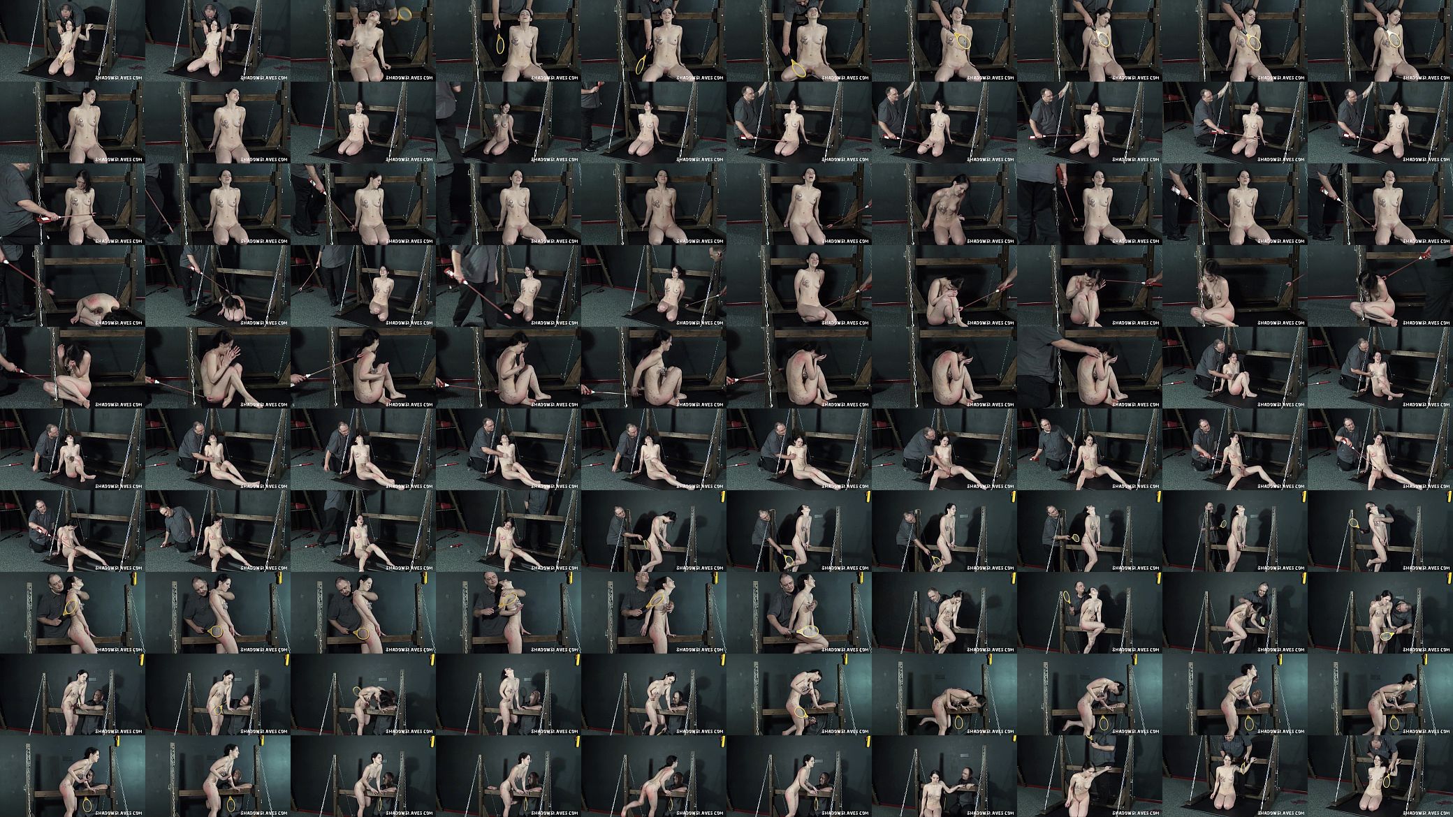 Young slave girls electro bdsm and teen punishment of kinky fetish submissive in 预览图